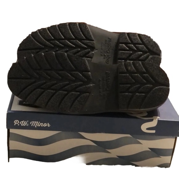 P.W. Minor “Orleans Steel Toe” tan leather shoes, Men’s size 14W, New with box - Picture 4 of 5